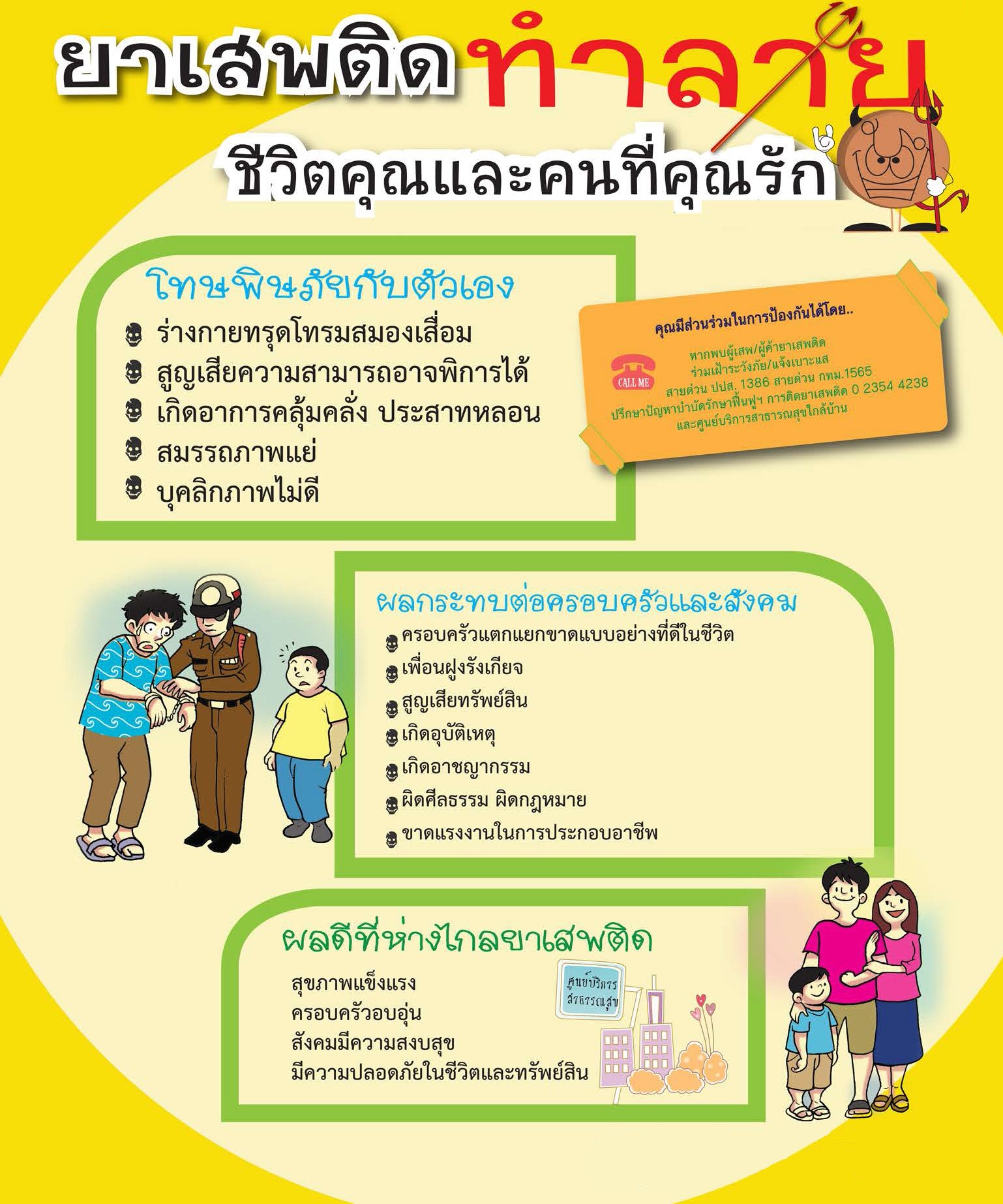 ยาเสพติดทำลาย ชีวิตคุณและคนที่คุณรัก